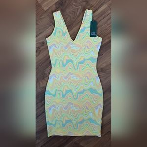 Women's Wild Fable Multicolor Mini Bodycon Dress